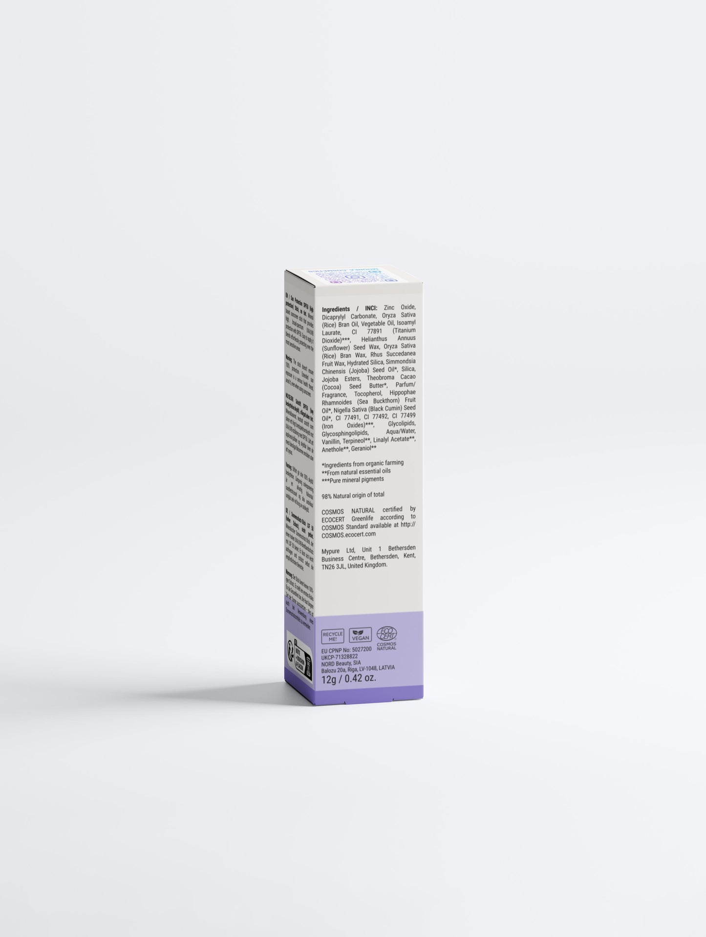 Solcura - Transparenter, veganer Sonnencreme Stick mit Reisöl (SPF 50)