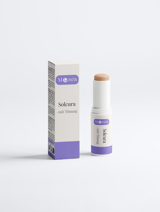 Solcura - Getönter, veganer Sonnencreme Stick mit Reisöl (SPF 50)